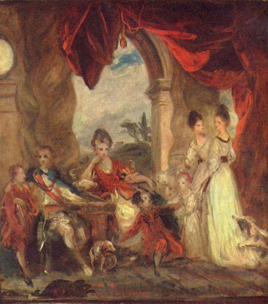 Sir Joshua Reynolds Portrat des Vierten Herzogs von Marlborough und seiner Familie Spain oil painting art